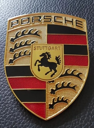 Orig. Porsche Wappen Deckelwappen Emblem Haube Motorhaube 911 997 Boxster Stifte