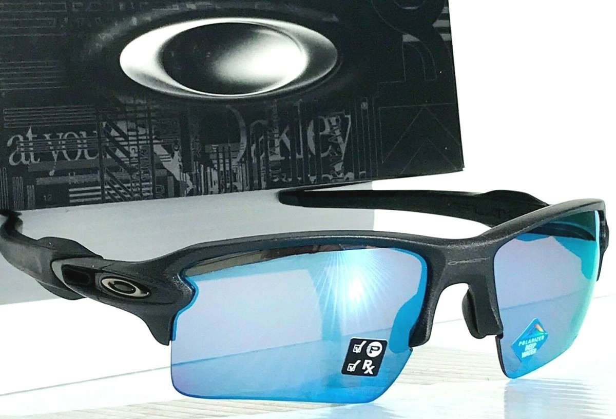 NEW Oakley Flak 2.0 XL Lead Steel PRIZM POLARIZED Deep Water NEW Oakley Flak 2.0 XL Lead Steel PRIZM POLARIZED Deep Water