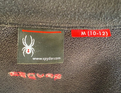 Spyder Girl's Endure Stryke Black & Pink Full Zip Mid Weight Fleece Jacket Sz M - Picture 5 of 9