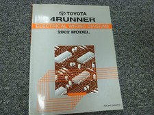 2002 Toyota 4Runner Electrical Wiring Diagram Manual SR5 Limited 4WD xz