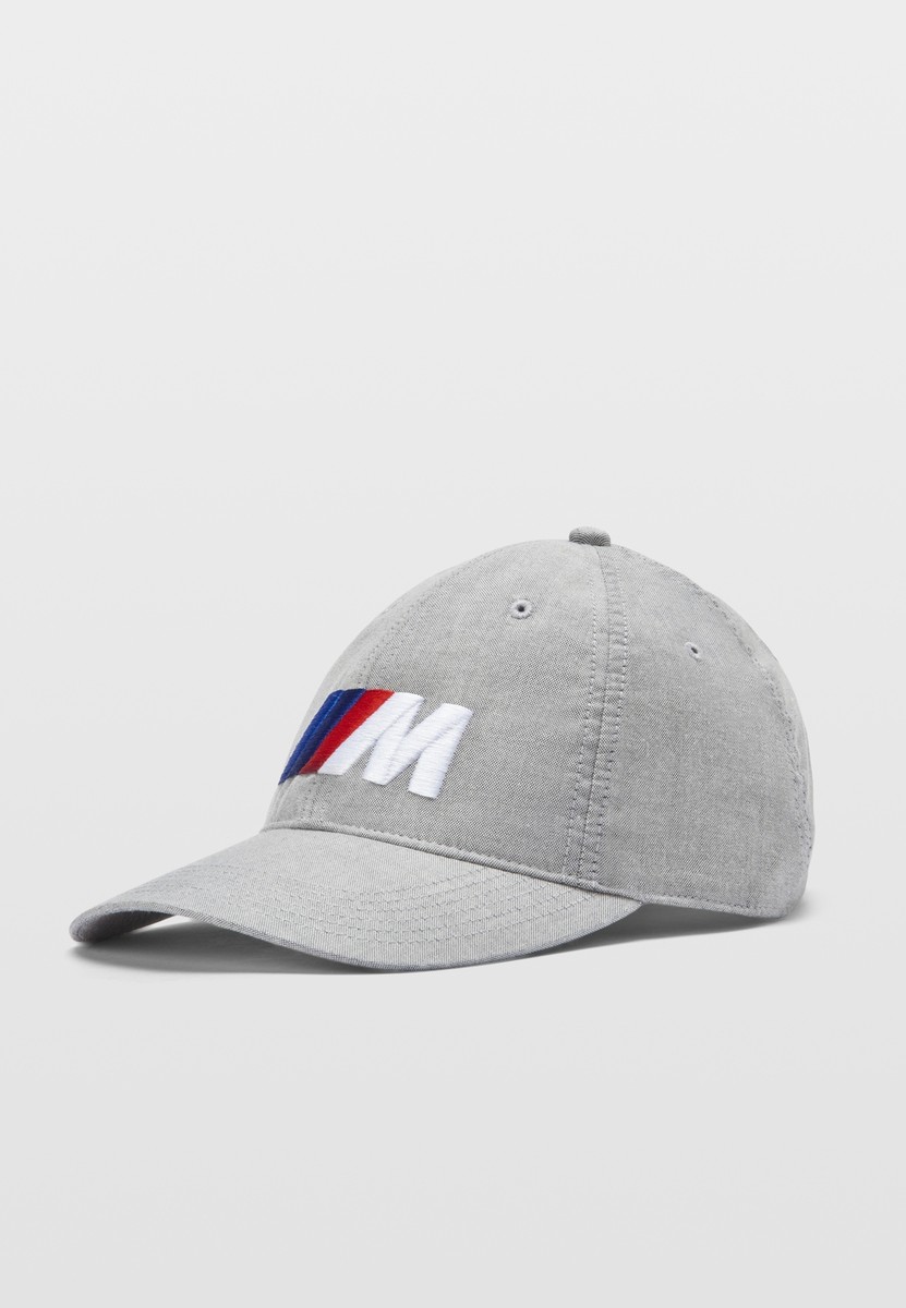 BMW Genuine M Baseball Cap Hat Logo Grey Adjustable Summer Adults 