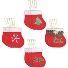 16pcs Indoor Sock Decorative Christmas Sock Sock Pendant Christmas Stockings