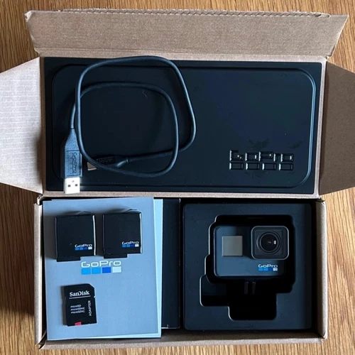 GoPro HERO 6 Action Camera (Black) with carry case and accessories