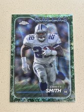 2024 Topps Chrome - Emmitt Smith #38 Green Camo Refractor