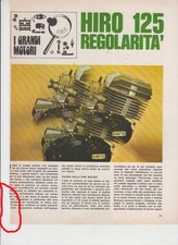 advertising TECNICA MOTORE HIRO 125 REGOLARITA 74 MOTORI ITALIANI VINTAGE ENGINE