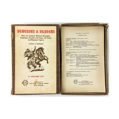TSR Basic D&D D&D - Original Woodgrain Box (3rd) Fair/VG