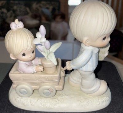 Precious Moments Easter s On It s Way Porcelain Figurine 1989 Samuel Butcher