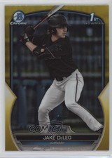 2023 Bowman Draft Chrome Yellow Refractor 64/75 Jake Deleo #BDC-158 19ot