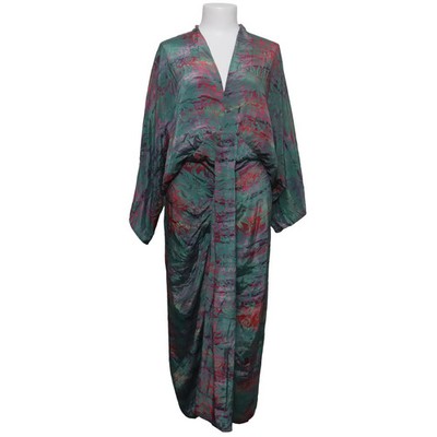 Sissel Edelbo, Maxikleid, Größe: M/L, Grün/Lila/Mehrfarbig, Batik, Damen #88J