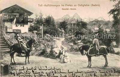 oetigheim Volksschauspiel Tell Auffuehrung Gessler Scene