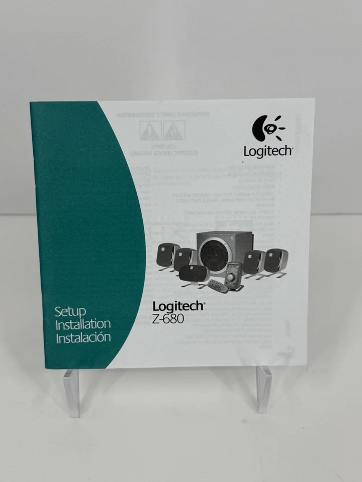 Logitech Z- 680 Setup Guide MANUAL Instructions Booklet - Image 2 of 3