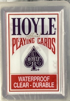 Hoyle Playing Cards. Clear, Durable, Waterproof. New Sealed 2011 USPCC Taiwan