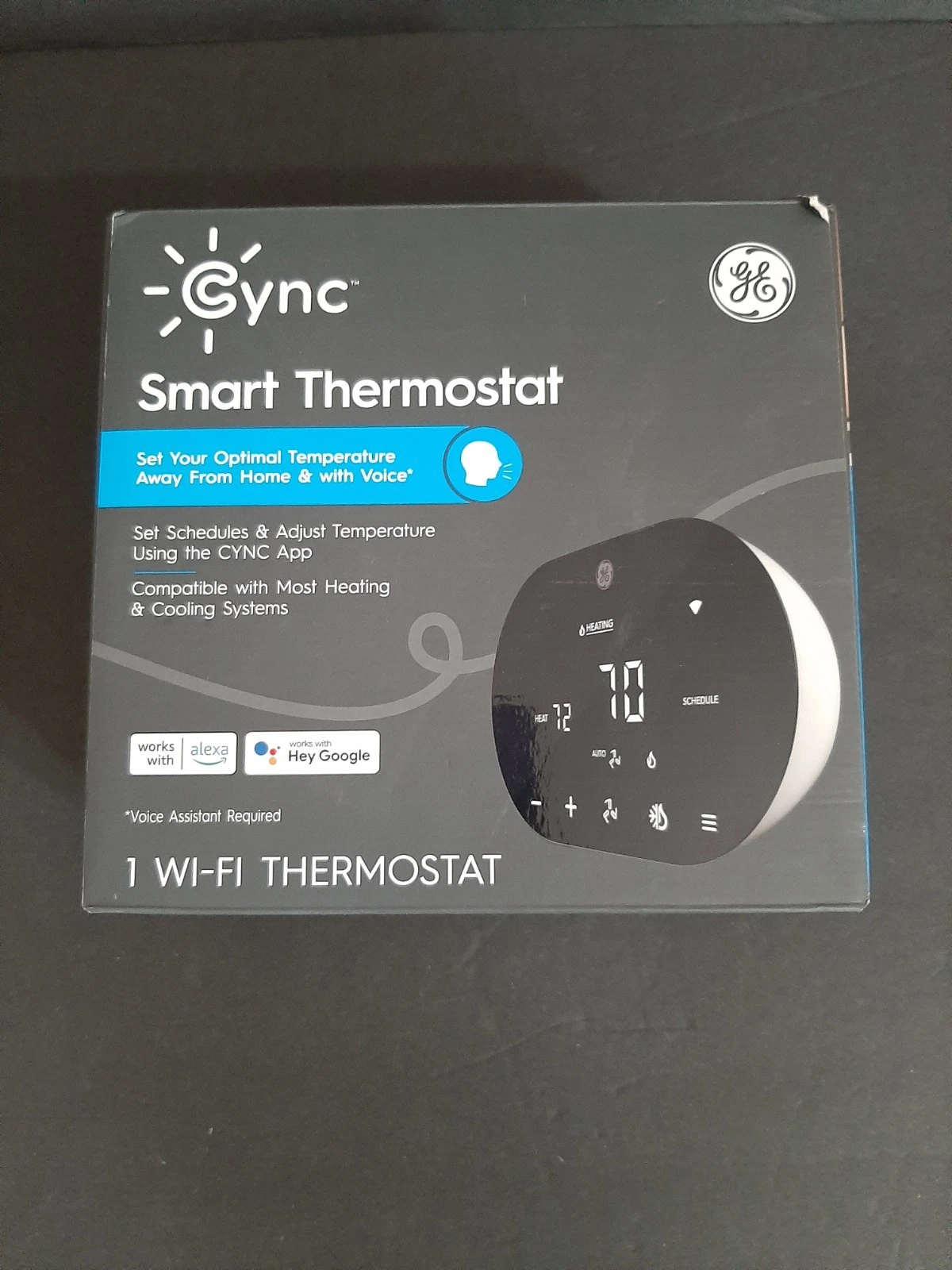 GE Cync Smart Thermostat Programmable Wi-Fi with Alexa and Google