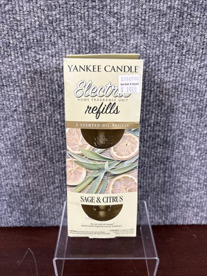 #ad Yankee Candle Electric Oil Home Fragrance Refills 2 Pack NIB Sage amp; Citrus $29.99