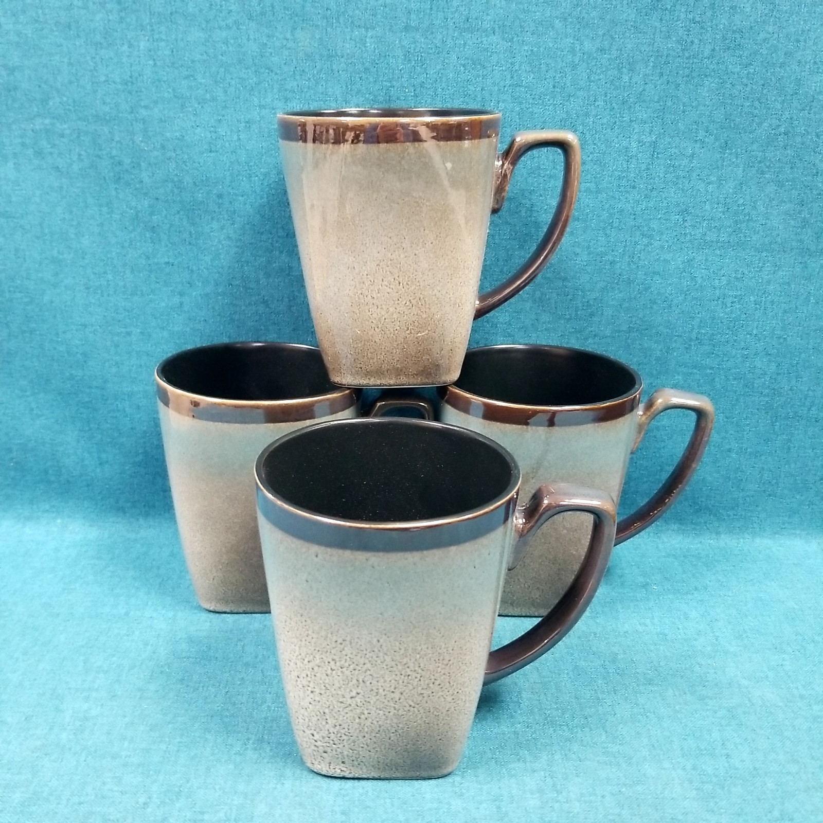 4 Replacement GIBSON ELITE "Tequesta" Cups Mugs Square Botto