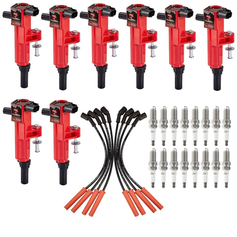 Bobina de encendido y juego de cables y enchufes para Jeep Grand Cherokee V8 2008 2009 4,7 L UF601 Foto 4 de 4