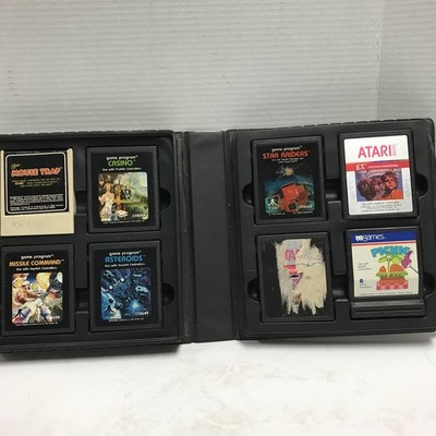 Lot of 8 Games - Atari 2600 and Colecovision Cartridges with Case - Untested
