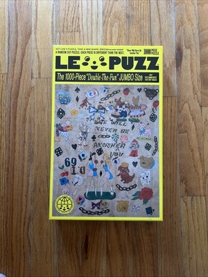 Le Puzz  Double-The-Fun  1000 Piece Puzzle & 24X30 Poster Included - Complete!