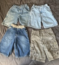 Boys Size 6 Jean Shorts Lot 4 pairs - OshKosh Lee Dungaree