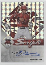2022 Panini Mosaic Scripts Mosaic Prizm Cody Wilson #SC-CW Auto 7eo