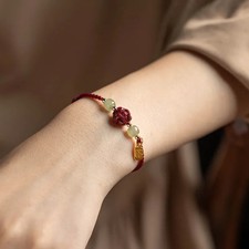 2026 Year Horse Red String Bracelet Handwoven Peace Red Wristband Lucky Gift