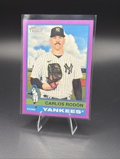 2025 Topps Heritage - High Number SP Carlos Rodon #481 Light Purple Border