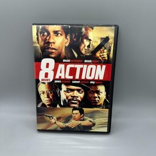8 Action Movies DVD Collection Denzel Washington Samuel Jackson
