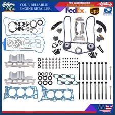 Timing Chain Head Gasket Set For 2009-2016 Chevrolet GMC Buick Enclave 3.6L 