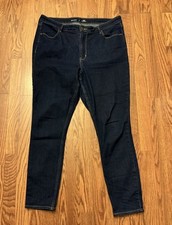Old Navy Size 16 Wow Super Skinny High Rise Dark Blue Jeans Women's