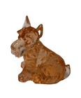 Boyd's Crystal Art Glass’s CHARLIE the SCOTTIE DOG #13 In Cider-UV Reactive — photo 2