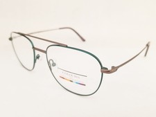 COLOURS by ALEXANDER JULIAN Kingsbury eyeglasses Frame Grey Teal 52mm Aviator