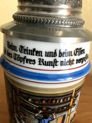 Bierkrug Töpferhandwerk von rastal