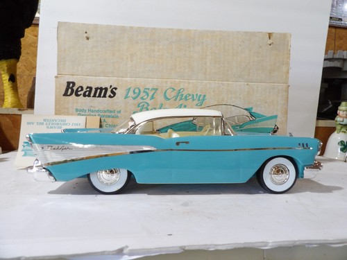 Jim Beam Turquoise 1957 Chevrolet Belair Hard Top Empty Decanter