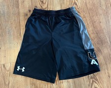 Under Armour Athletic Shorts, Youth Large, Black  Gray