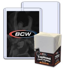 Case 1000 BCW 1.5mm 59pt Thick Baseball Trading Card Topload Holders protectors