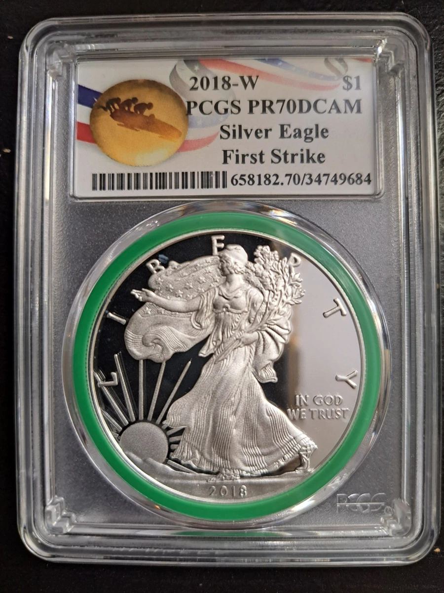 値下げ】米国2018年イーグル銀貨　ジョン・マーカンティサイン PR70DCAM 値下げ】米国2018年イーグル銀貨 ジョン・マーカンティサイン PR70DCAM