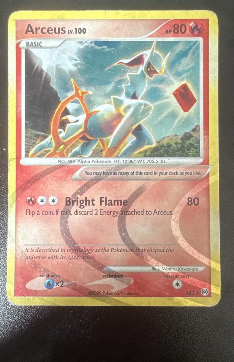 Pokémon TCG Arceus LV.100 - AR1 - AR9 - Complete Set Arceus for