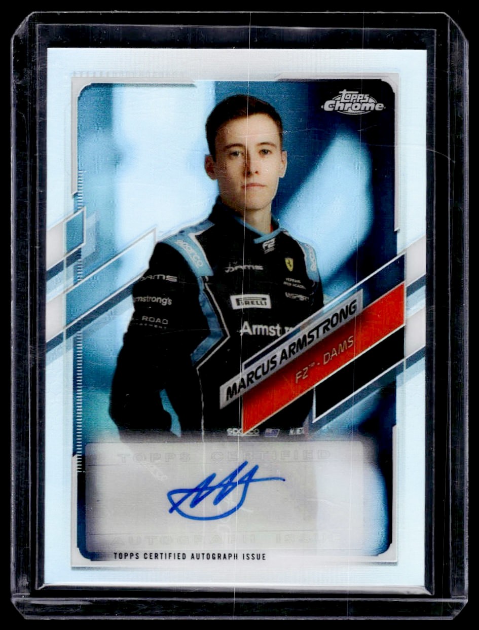 2021 Topps Chrome Formula 1 Marcus Armstrong F1 Autograph /236