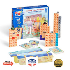 hand2mind MathLink Cubes Numberblocks 21-30 Activity Set, 20 Preschool Learning