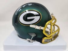Aaron Rodgers Signed Green Bay Packers Blaze Mini Helmet Steiner COA BUF