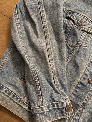 Levi's 70507-0389 Vintage 1990s Denim Trucker Jacket Large Blue 100% Cotton by Levi's, Size L, $35 - Photo 7