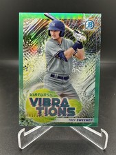  Trey Sweeney 2022 Bowman Virtuosic Vibrations Aqua Refractor /125 Yankees MLB