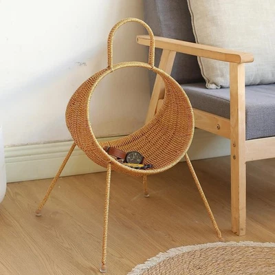 Magazine Rack Display Stand Standing Shelf with Handle Versatile Stable Support - Image 1 of 4