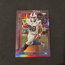 2025 Topps Chrome Dawson Knox Leather Football Pigskin #33 SP