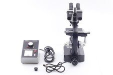 Microscopio Nikon S-Ke vintage funzionante testa trinoculare e alimentatore...