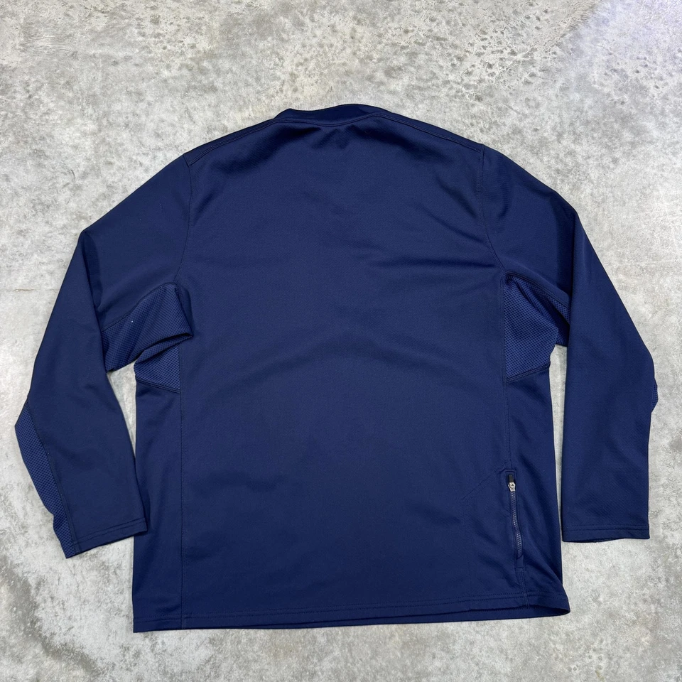 Tampa Bay Rays Jacket Mens XL MLB Baseball Nike Dri Fit 1/4 Zip Pullover - Image 4 of 4