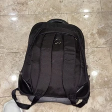 DELSEY Rolling Backpack Carry-On Luggage Black 2-Wheel Travel Bag
