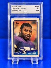 1988 Topps Chris Doleman #157 Rookie Card Minnesota Vikings DCG. rookie card picture