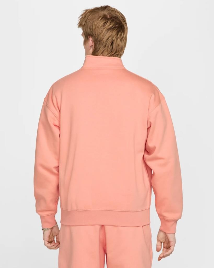 NEW NIKE SOLO SWOOSH FLEECE QUARTER-ZIP PULLOVER TOP DQ5209-844