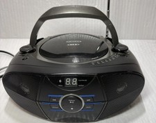 Jensen CD-560 Portable Boombox CD Player AM-FM Radio AUX  Bluetooth - TESTED -